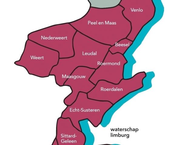 Provincie Limburg; de 28 deelnemende gemeenten in het samenwerkingsverband BsGW. 